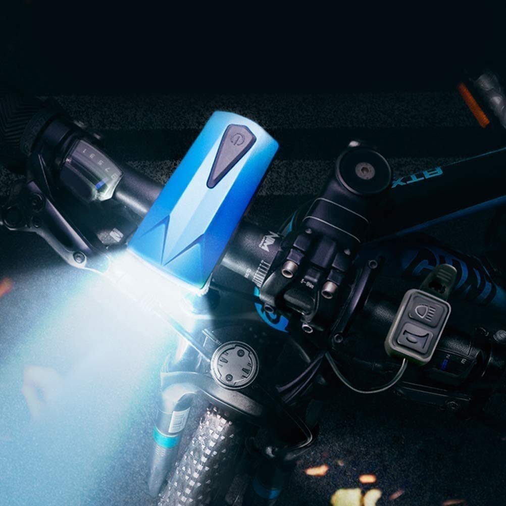 Luces de Bicicletas Recargables USB Frente y Espalda, Luces de Bicicleta de 1200mAh Conjunto de Luces de Gran Angular, fácil de Instalar Luces de Bicicleta, Carretera y montaña Ciclismo Faro de