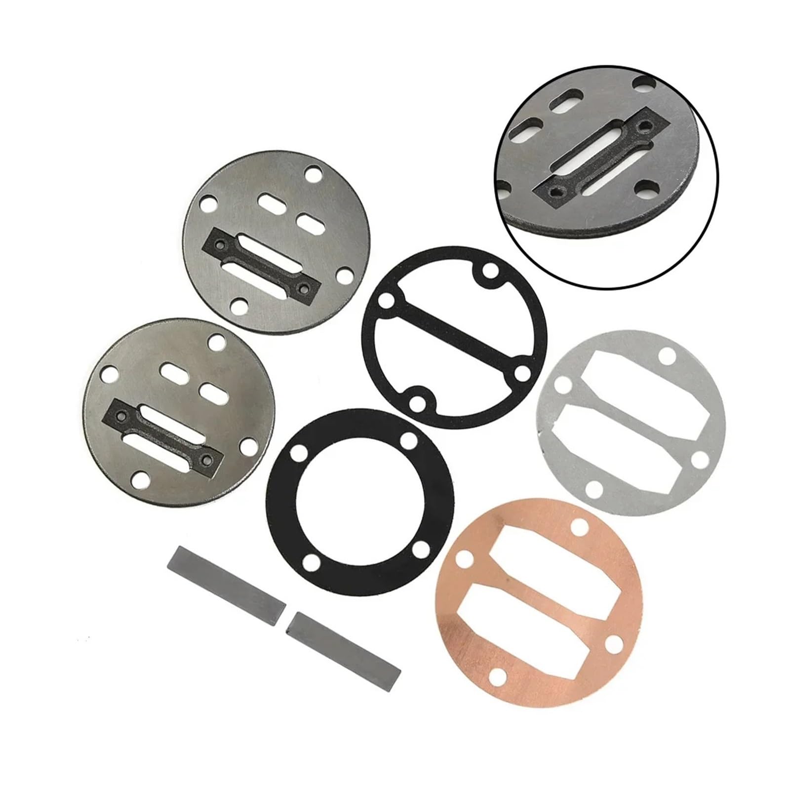 Kolben Luft Kompressor Zylinder Ventil Platte Dichtung Kit Loch zu Loch 42mm Zylinderkopf Öl luft Pumpe Teile