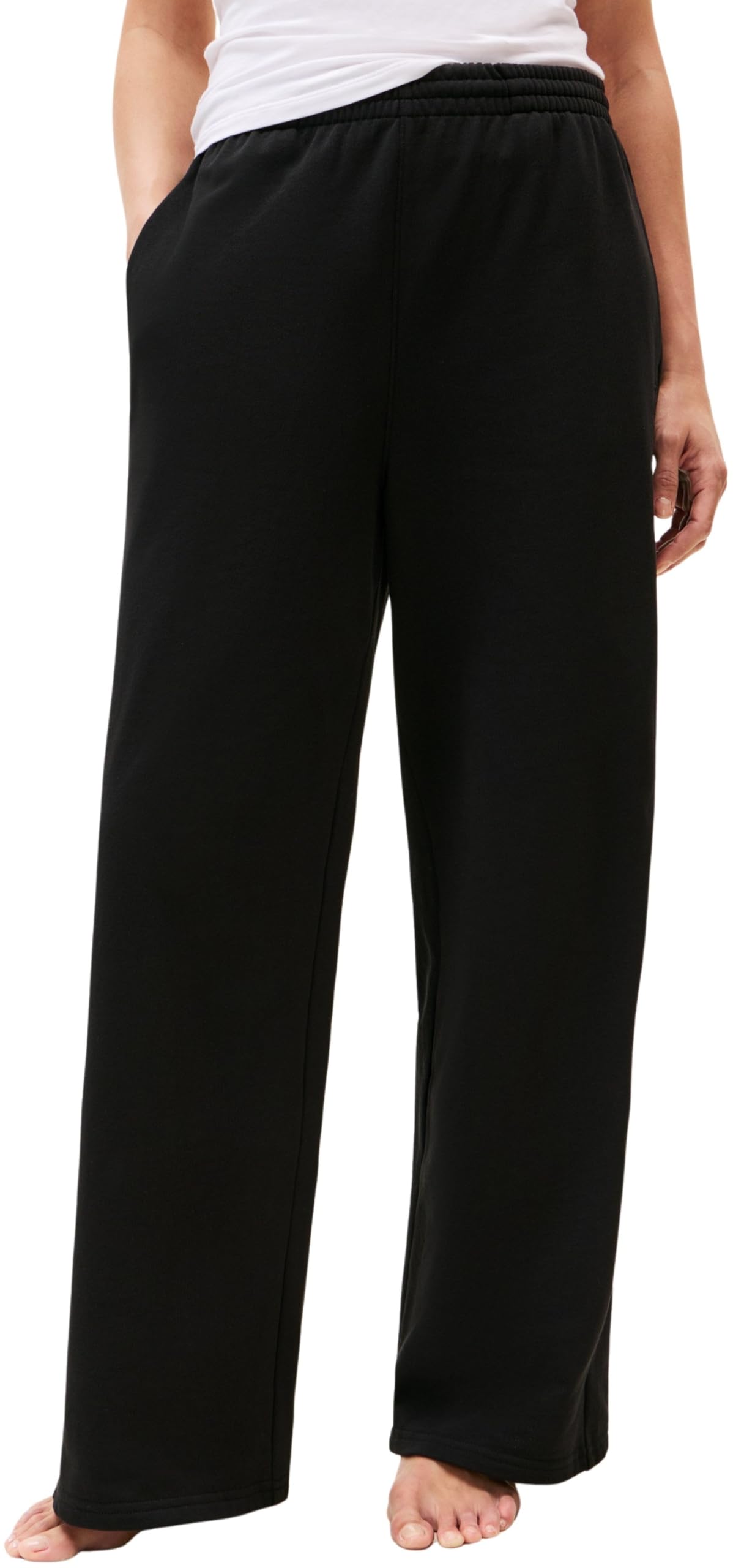 Tommy Hilfiger Damen Jogginghose Wide Leg mit Elastikbund