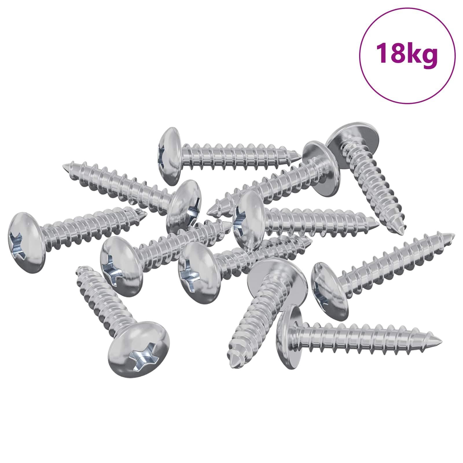 Tornillos para madera, cabeza redonda, M3,5 x 20 mm, acero