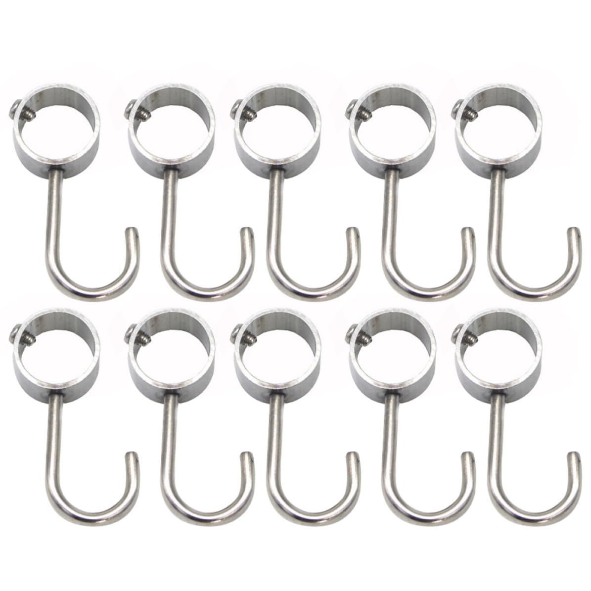 Crochets tubulaires légers KICHOUSE en acier x10