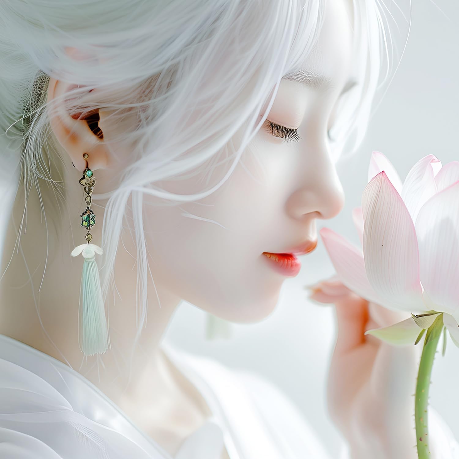 Tupalizy 100PCS Small Flower Beads Cherry Blossom Decor Acrylic Floral Spacer Beads Gold Plated Charms for Bracelets Jewelry Making Necklaces Earrings Keychain Art Crafts Projects Gifts (White) - Image 7