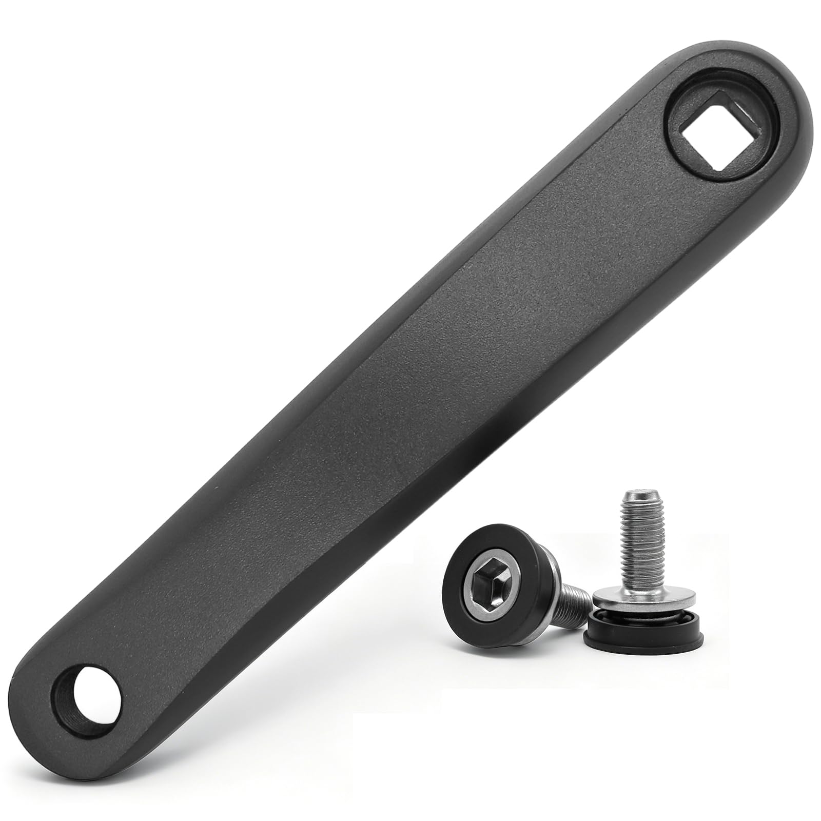 Fahrrad Kurbelarm, Tretkurbel Fahrrad Kurbel, Universal Linker Kurbelarm 170MM in Vierkantbohrung, Aluminiumlegierung Fahrradkurbel für City Bike, Faltrad, MTB, E-Bike, Rennrad