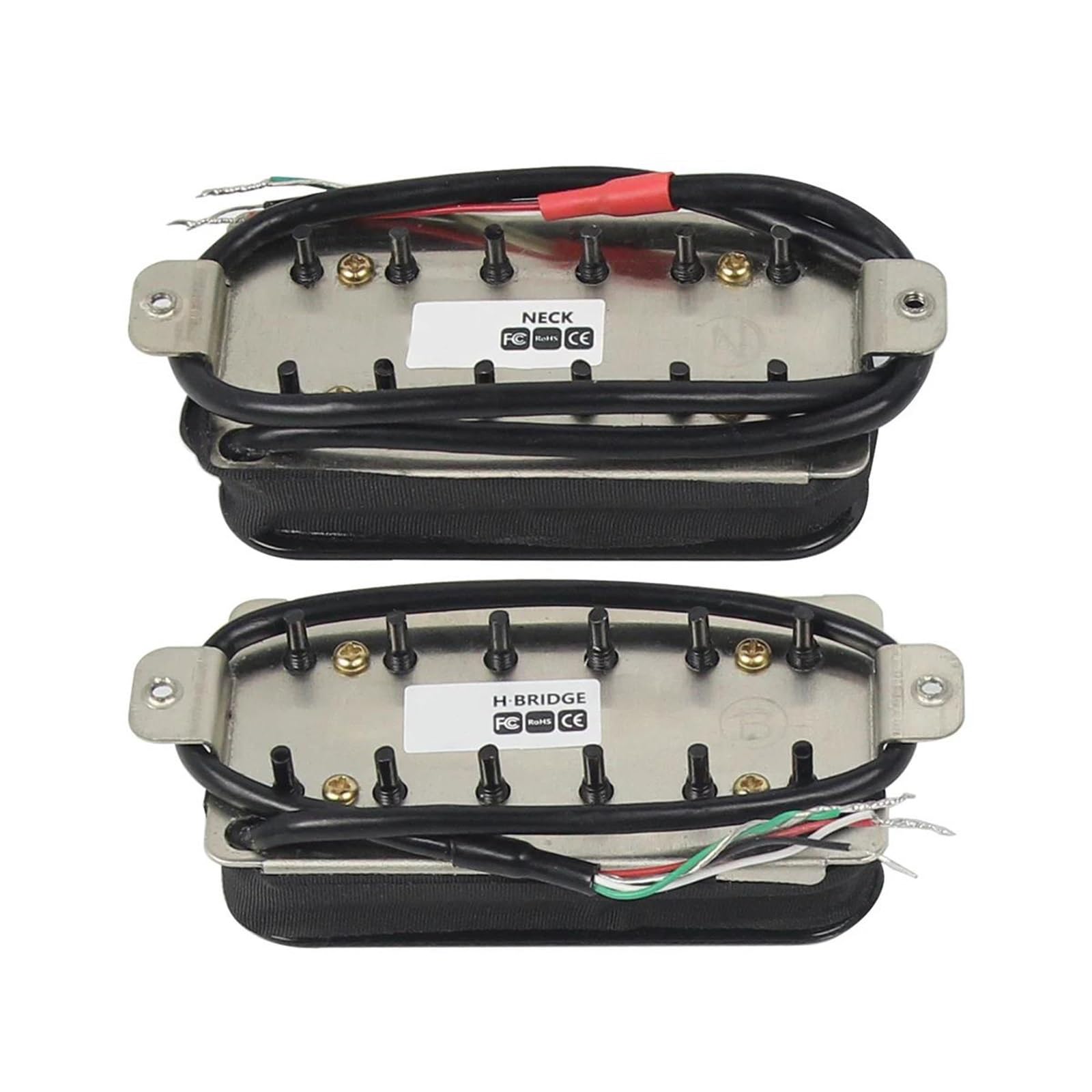 Pickup Gitary Elektrycznej Otwarte przetworniki Humbucker Alnico 5 Zestaw przetworników gitarowych na szyję i mostek w kolorze czarnym