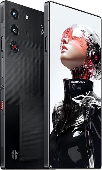 REDMAGIC 10S Pro Smartphone 5G, 144Hz Gaming Phone, 6.85 1.5K AMOLED Screen, Under Display Camera, All-Day Performance Android Phone, 12+256GB, Dual-Sim, US Unlocked Cell Phone Black
