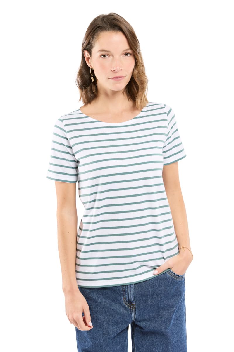 Armor Lux Marinière Heritage Sweatshirt à Capuche Femme (Lot de 1)
