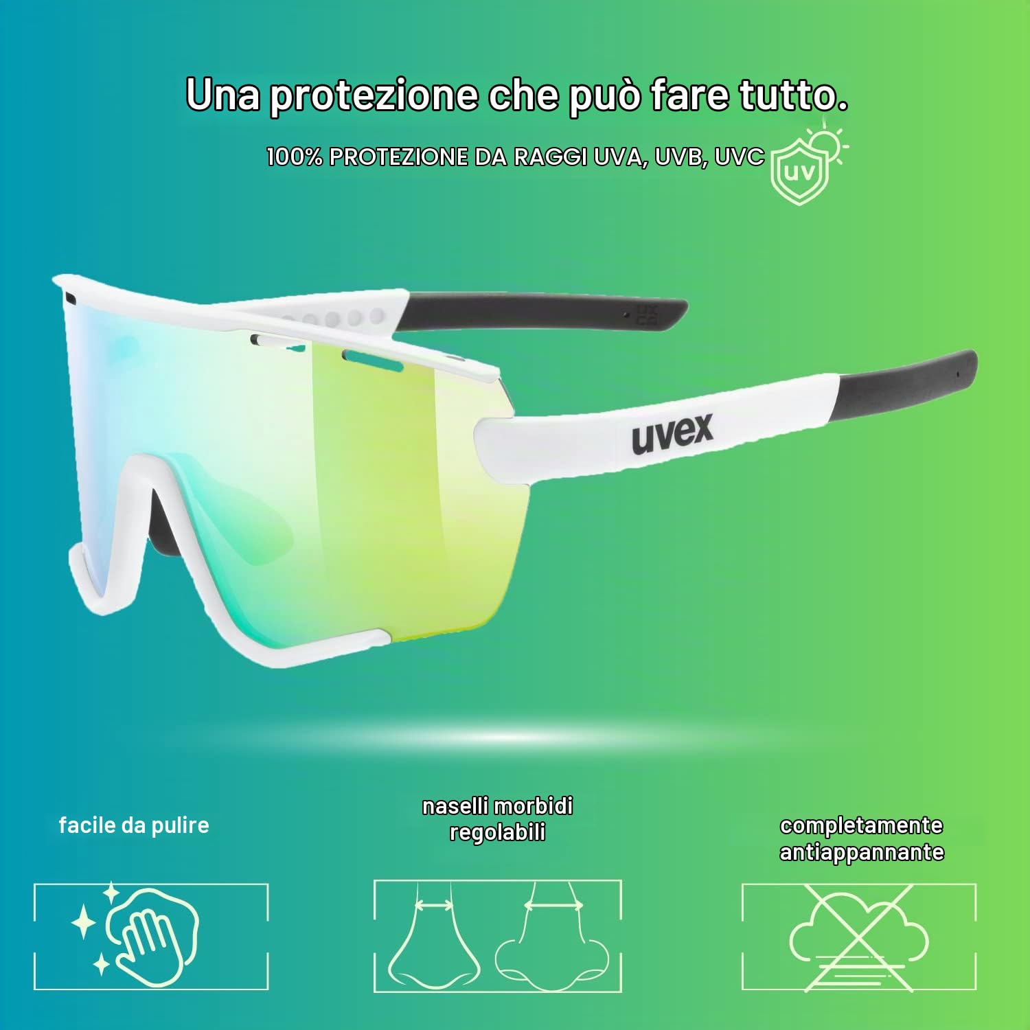 Uvex Unisex Sportstyle 236 Set occhiali sportivi (confezione da 1)