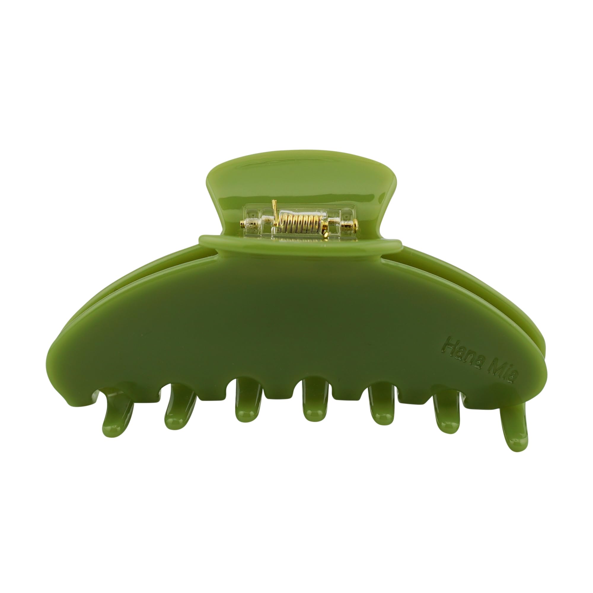 Luxury Green Claw Clip for Women | Our Acetate Green Hair Clip Feels Light, Looks Smooth and is Easy to Wear | Use for easy Half Ups with No Snagging