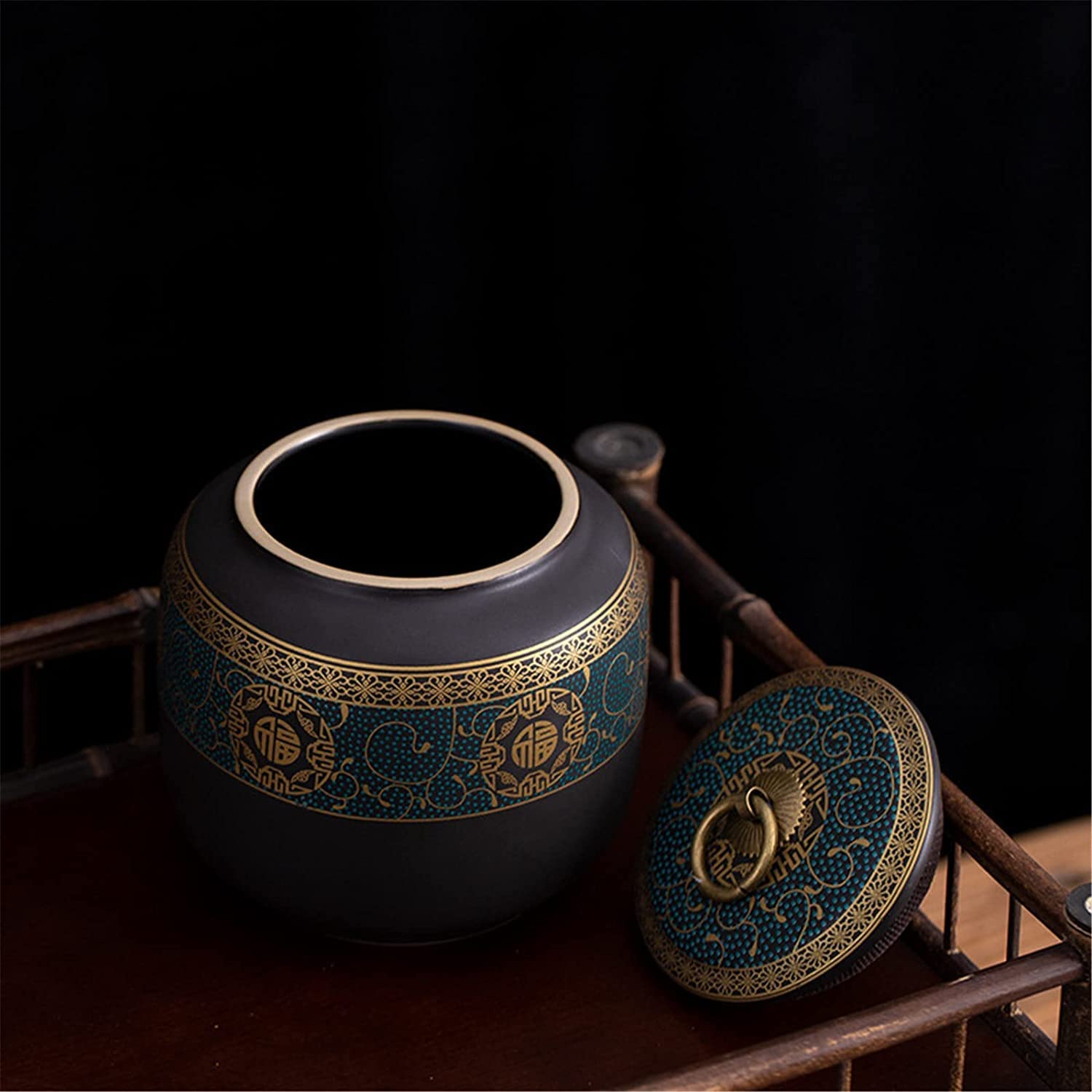 Pojemniki do przechowywania, Ceramiczny pojemnik na herbatę, pojemniki słoiki