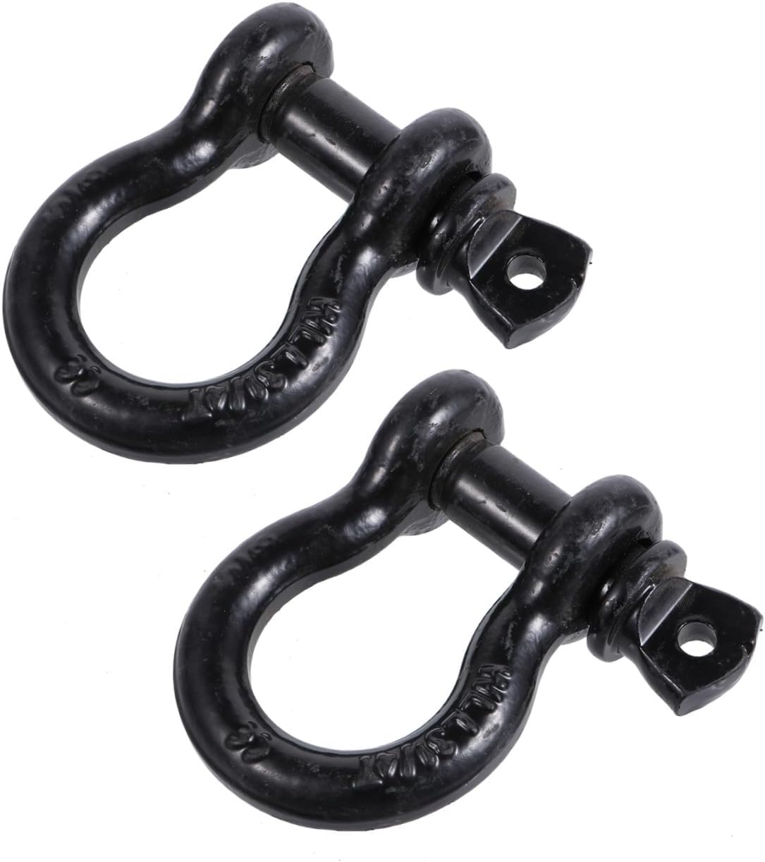 Wakauto 2 Pack Stainless Steel D Ring Shackle for Tow Winch