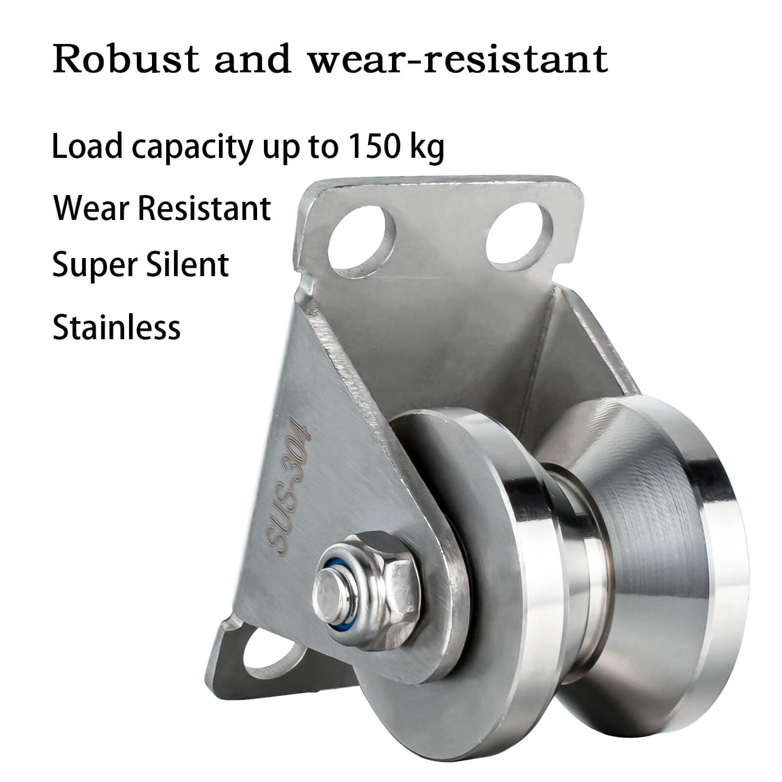 Stainless Steel Cable Pulley - 2-Piece Set -3 Stainless Steel Cable Pulley - 2-Piece Set -3