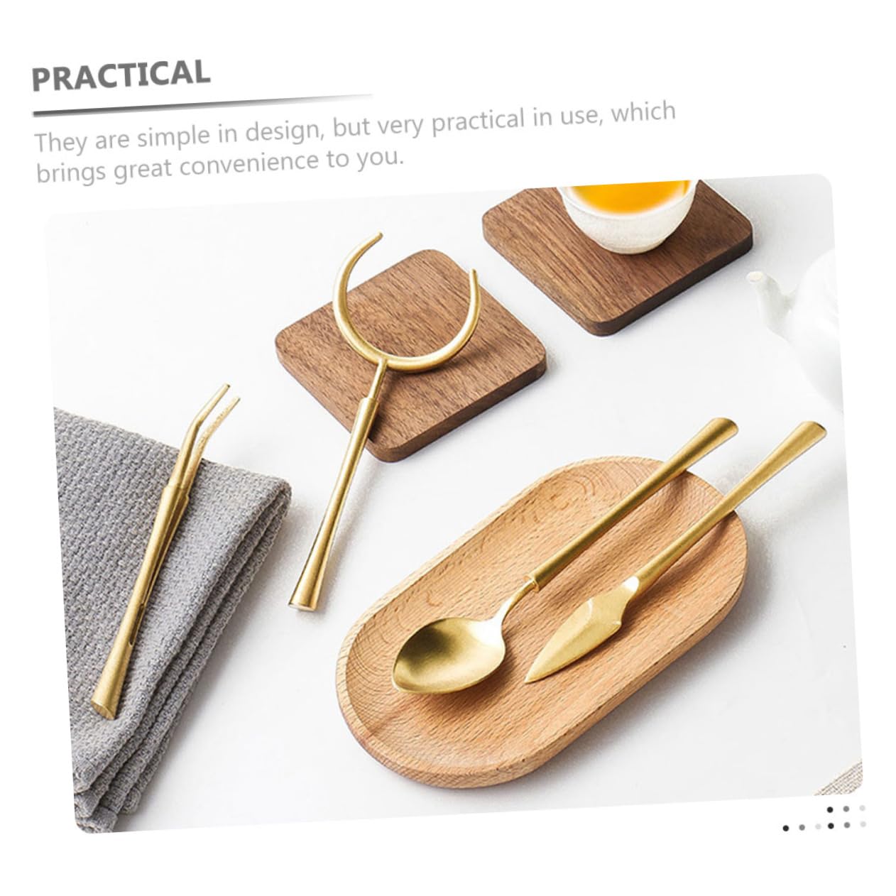 SHOWERORO 1set Stainless Steel Gongfu Tea Tools Tea Ceremony Accessories Needle for Home Brewing