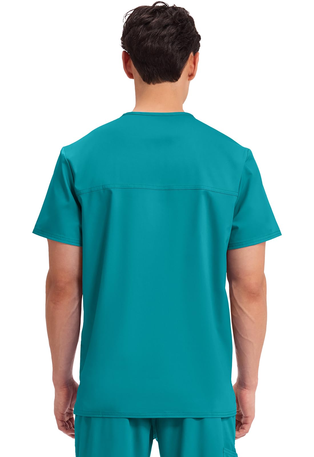 Cherokee Damen-Schlupfkasack, Workwear Revolution WW670, V-Ausschnitt, Oberteil und WW140T Hosenschlitz vorne, Blaugrün, Größe M/S hohe Hose