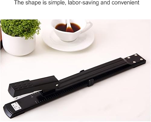 Miniatura 5 de Engrapadora de brazo largo (aprox. 13.386 x 1.417 in) Diseño estándar sin bloqueo Grapadora de papel de mano para grapado de libros, libro de