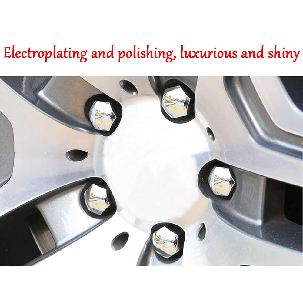 20 Pezzi Copri Bulloni Auto Per Suzuki S-Cross 2017-2023 - Tappi Dadi Ruota Argento 17mm Antifurto - Foto 6