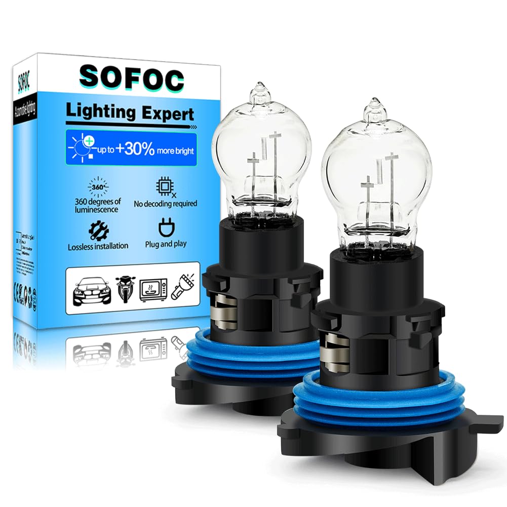 SOFOC HP24W Bombilla 12V Luces de Niebla Blanco Cálido Faro de Niebla DRL Luces de Posición Para Modelos C5 24W Bombilla PG20-1 No Polarizada 2Piezas