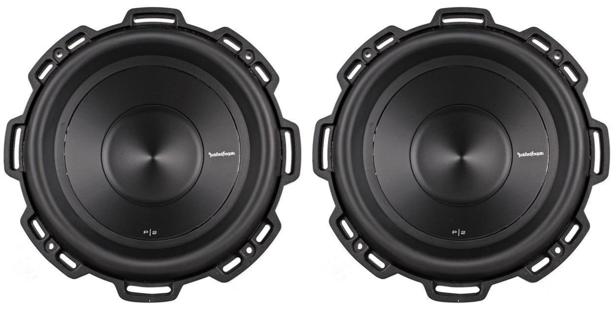 Rockford Fosgate Punch P2D2-10 10インチ 1200ワット デュアル2オーム カーサブウーファー 2個 Rockford Fosgate(ロックフォード フォズゲート) Punch P2 P2D210 10インチ 250W サブウーファー - 2オー