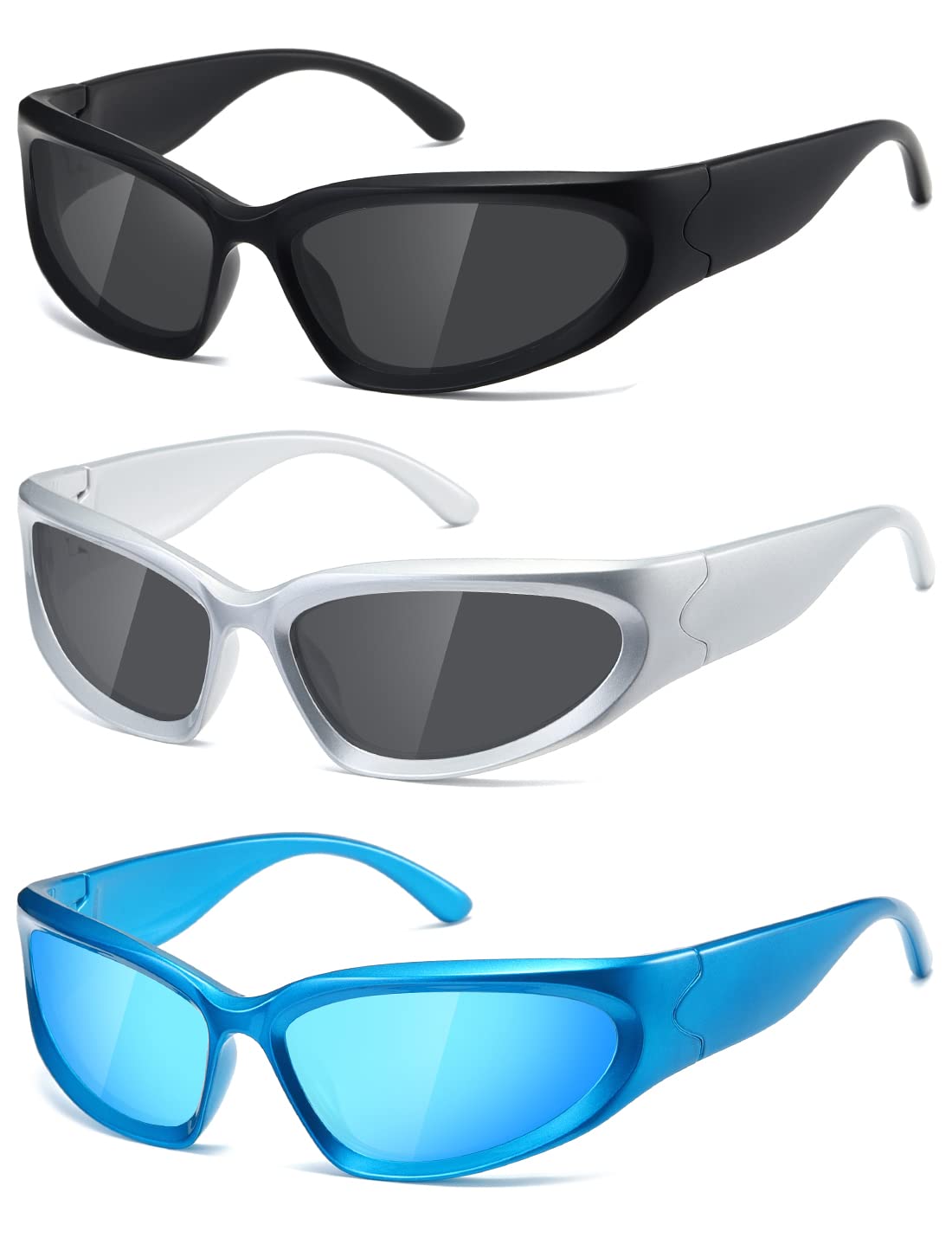 kimornWrap Around Polarized Sunglasses Womens men Swift Oval Fashion Sport Shades Sun Glasses K1273