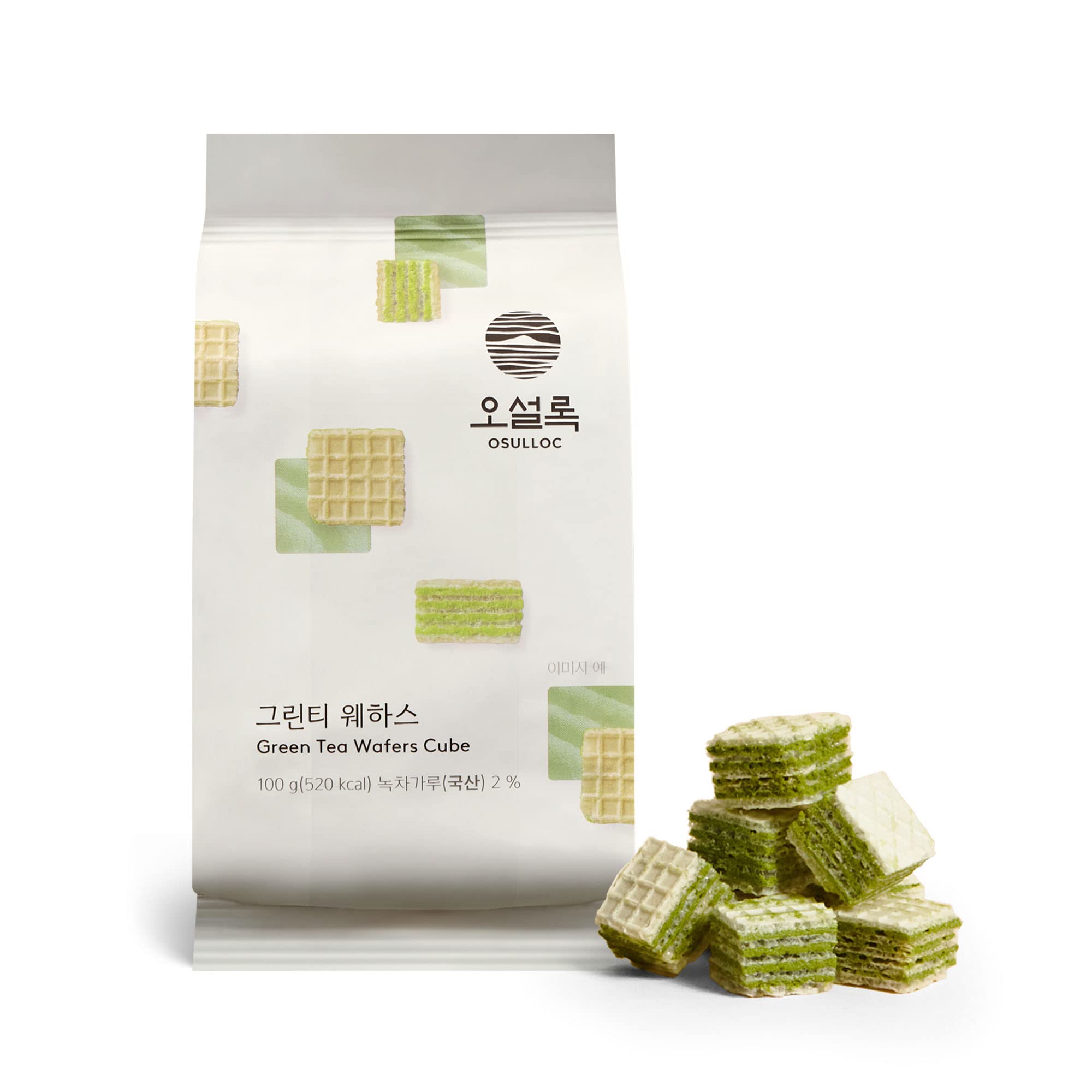 Buy OSULLOC Green Tea Wafers Cookies (3.52oz, 100g) Korean Matcha