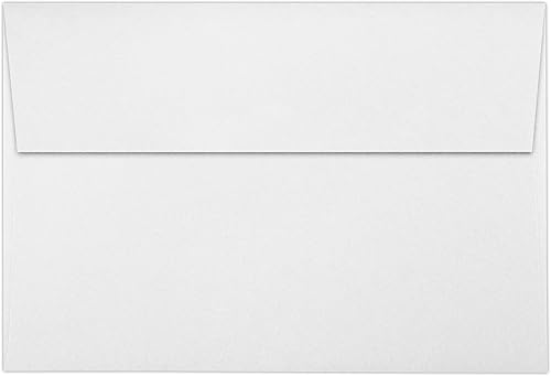 LUXPaper Sobres de invitación A8 5 12 pulgadas x 8 18 pulgadas Blanco brillante Texto de 70 libras 50 cantidad
