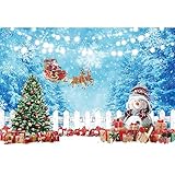 Qinunipoto 背景布 クリスマス サンタクロースと雪だるま Merry Christmas 1.8x1.2m ハロウィンパーティーの飾り コスプレの背景 記念写真 ポリエステル製 写真撮影 backdrop background 撮影背景 撮影シート 記念写真 背景紙 写真スタジオ