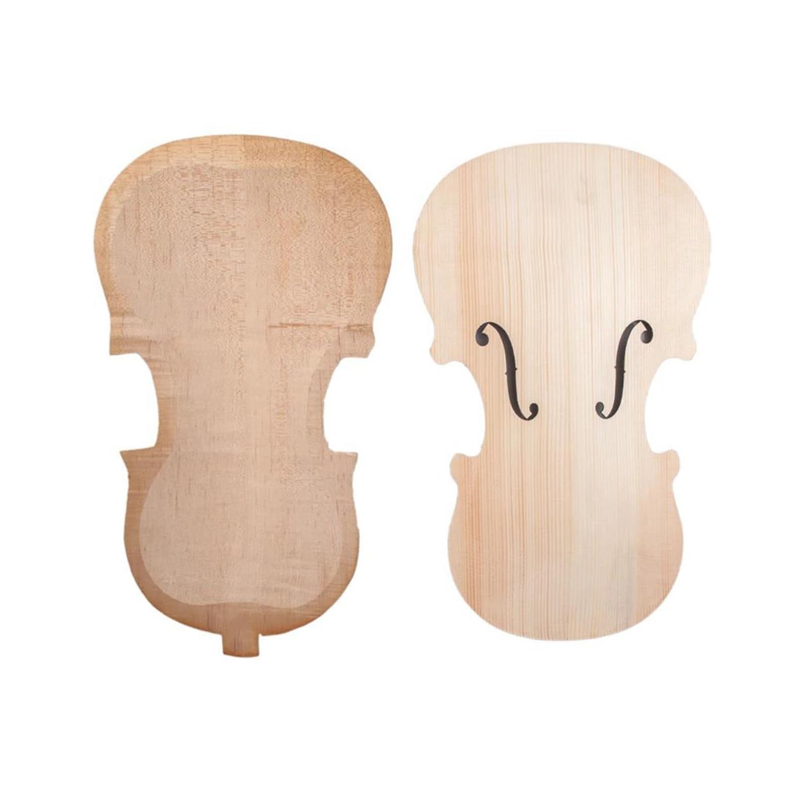 Zubehör Für Streichinstrumente Unfertige Teile 4/4 Fichtendecke Und Ahornboden DIY Violinenteile