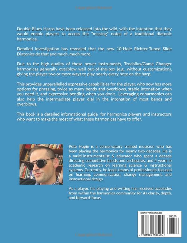 Double Blues Harps: 10-Hole Richter-Tuned Slide Diatonics & How To Use Them (Trochilus Harmonica - Educational Materials) - Image 2