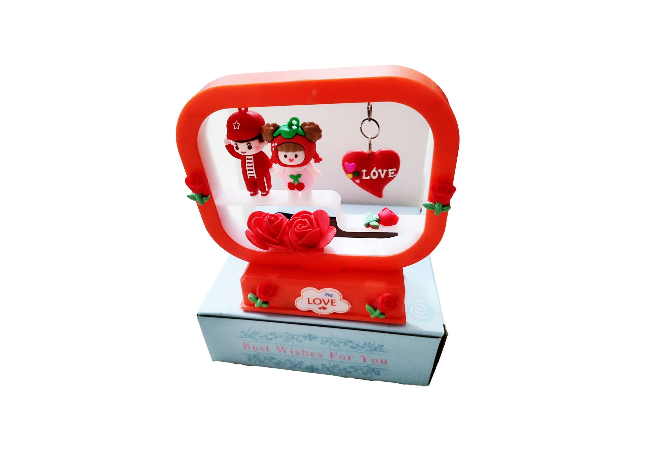 Romantic Love Couple Statue with Music and Light for Gift Ideal Valentine Day, , Wedding Parties Gift, Loving Romantic Couple Night Lamp & Decorative Showpiece