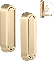 Dntorx 2-Pack Gold Folding Coat Hooks - Heavy Duty 40lbs Wall Mounted Foldable Hooks for Towels, Robes, Coats, Bags