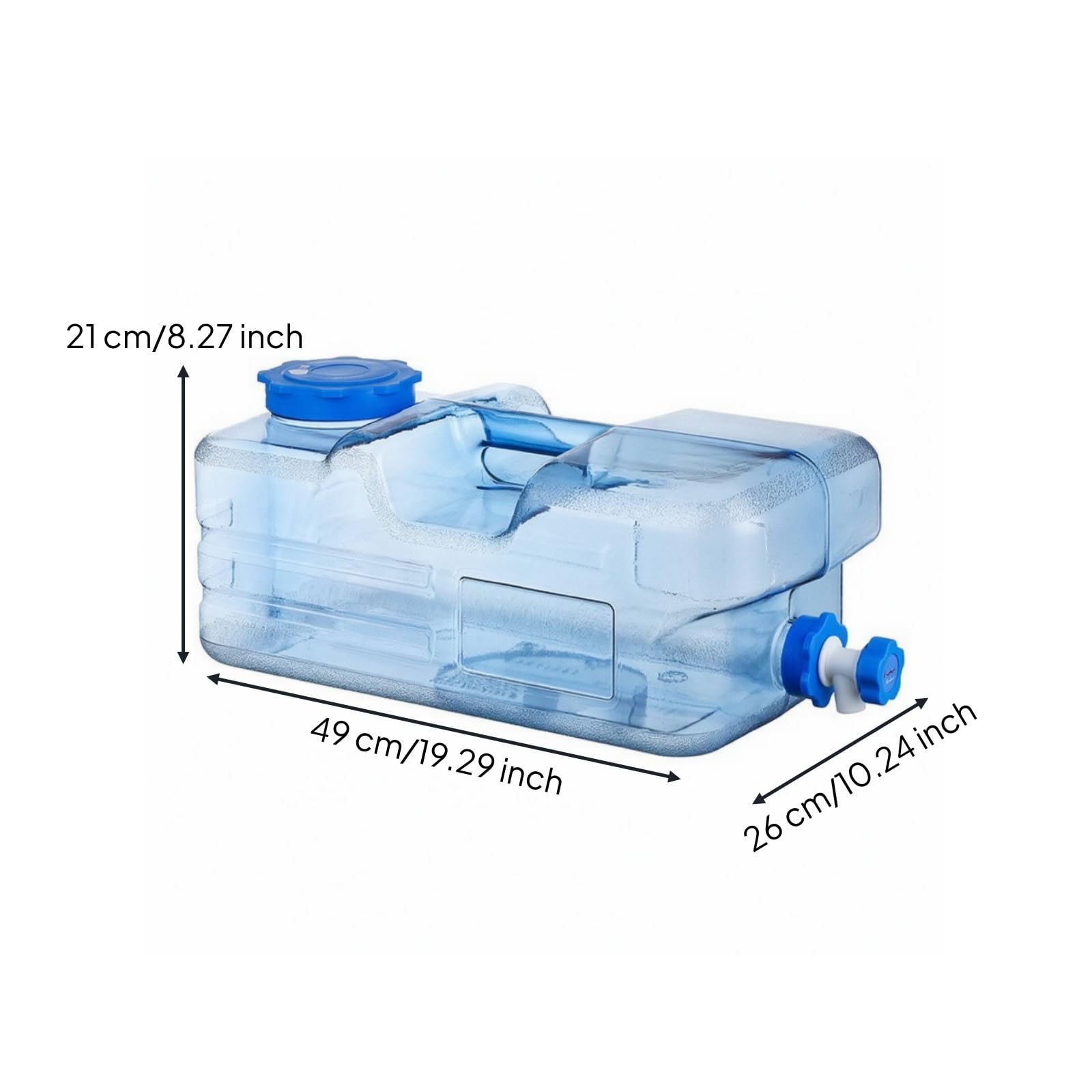 Réservoir D'eau avec Robinet sans BPA, Bleu, Bleu, 20 Litres