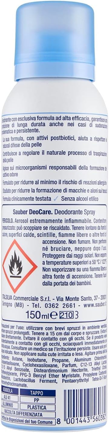 Italian Gourmet Deocare Deodorante Spray empfindliche Haut mild 12 x 150ml