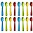 Plaskidy Plastic Toddler Spoons - Set of 16 Kids Spoons BPA Free/Dishwasher Safe
