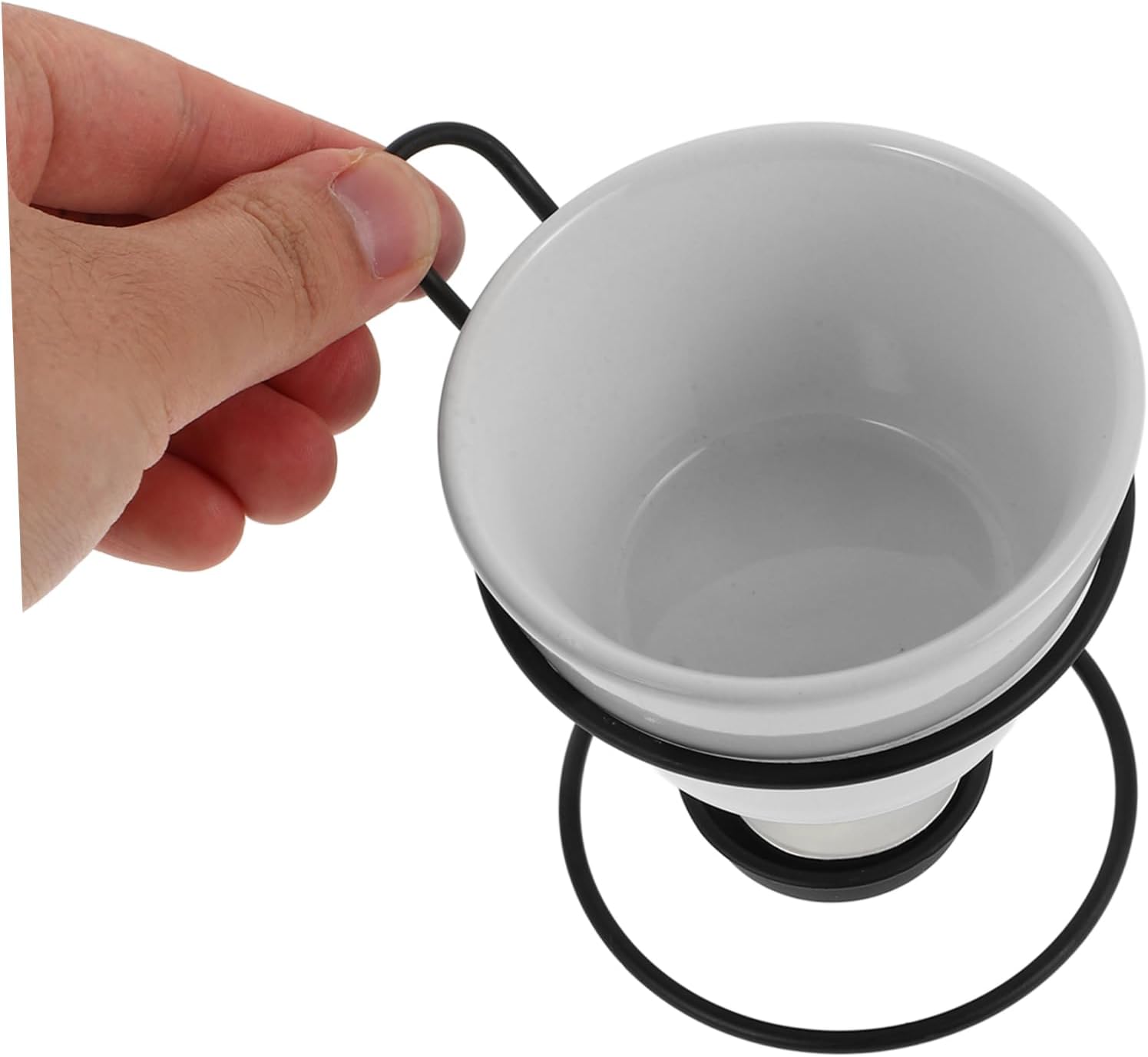 2sets Fondue Maker Set Ceramic Pots Chocolate Melting Mug Fondue Pot Butter Tealight Burner Compatible