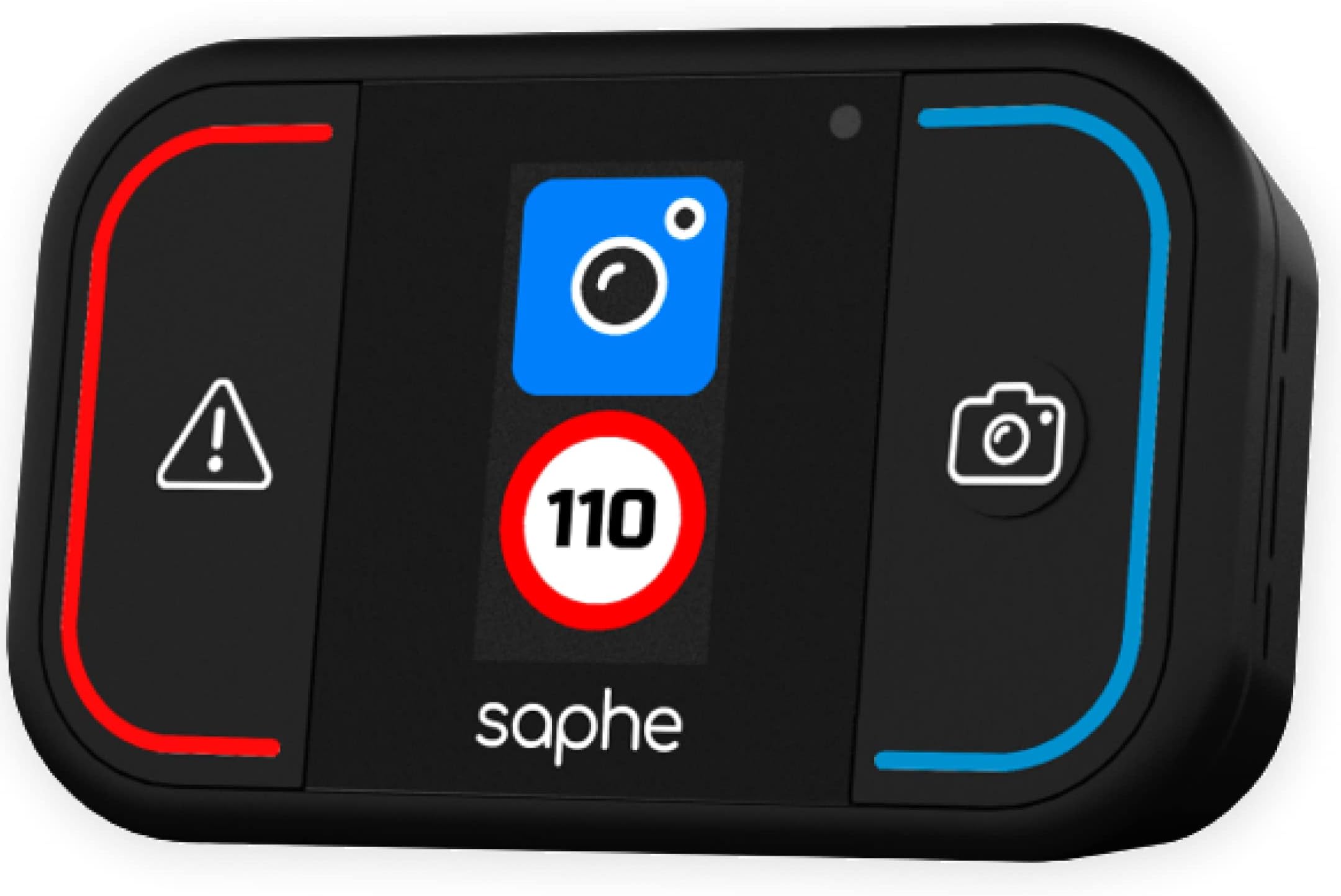 Saphe Drive Mini Speed Camera Detector with Colour Display, Detects Upcoming Speed Cameras and Hazards, No Subscription Necessary