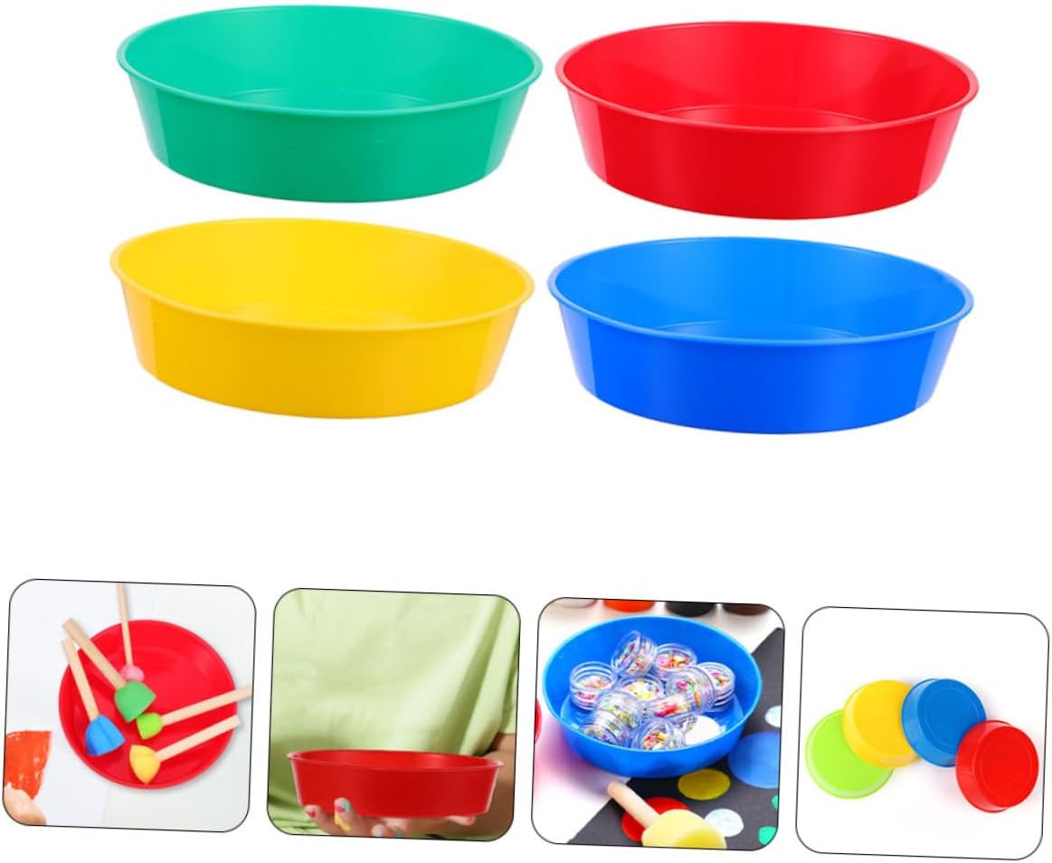 Veemoon 40pcs Plastic Paint Mixing Trays Watercolor Mixers Lightweight and Space-Saving for Easy Use for Creative Painting and Art Projects