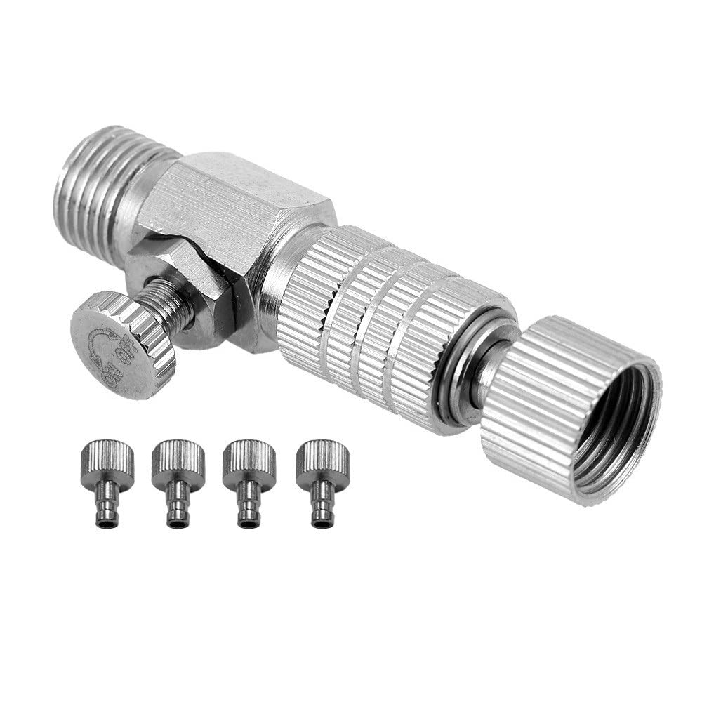 Professional Airbrush Accessories Air Brush Quick Release Coupler Plug (Disconnect) Airbrush Airflow Adjustment Control-Valve Coupling with 4pcs 1/8 inch Adapters (B09XBRZVMW) Amazon Price History, Amazon Price Tracker