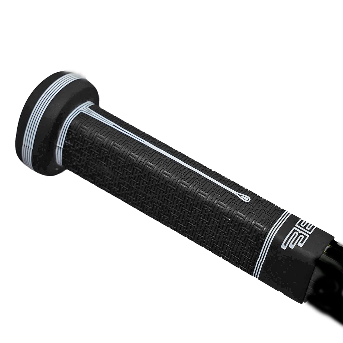 Buttendz Sentry Goalie Hockey Stick Replacement Grip - Precision Control for goalies with Oversized Knob, Enhanced Tiling Texture, and Premium Hockey Grip (Black, White Drip) โ image 1
