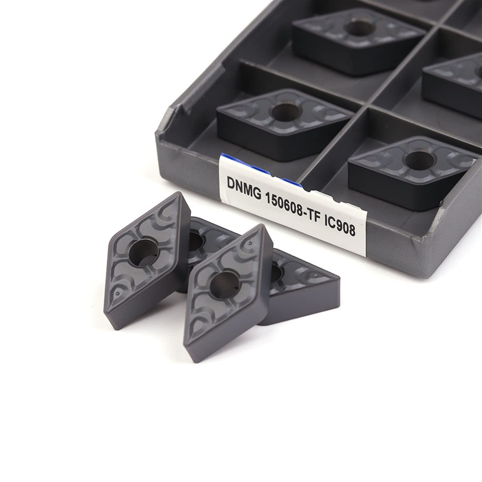 Lama Indicizzabile Metalli Inserti Taglio Metallico DNMG150608 - 10 Pezzi Per Tornio CNC Utensili Inserti DNMG150608