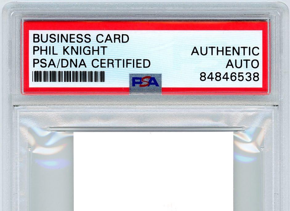 Amazon.co.jp: ナイキ 創始者 フィル・ナイト 直筆 サイン 入り 名刺  