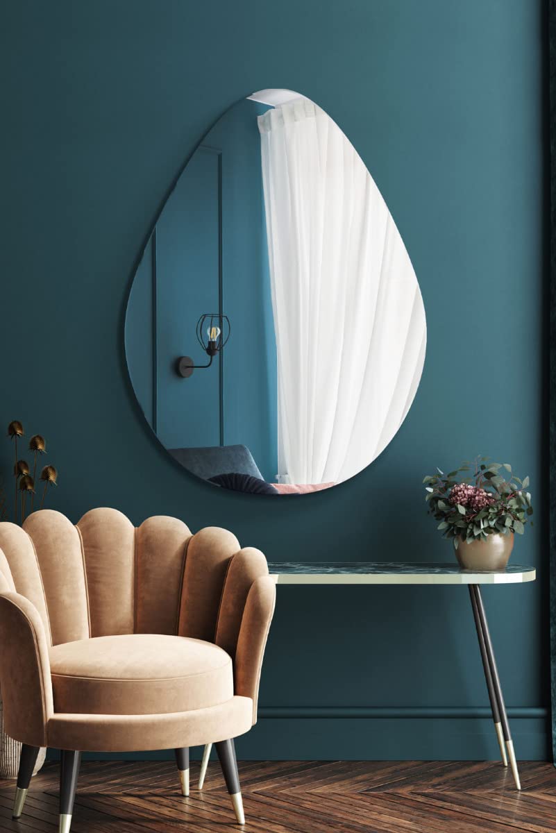 The Lapillus New Extra Large Frameless Pebble Mirror - 47"" X 32"" 120 x 80cm