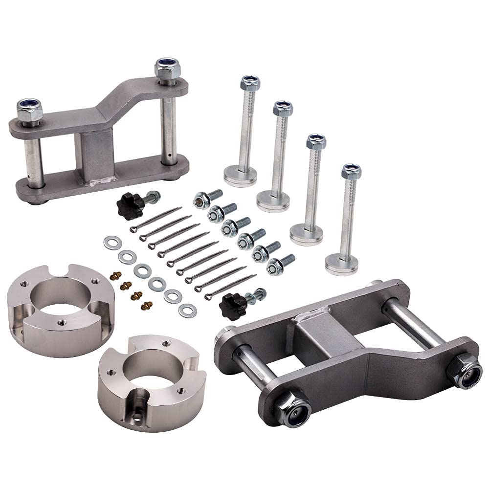 maXpeedingrods Kit de elevaci? de suspensi? delantera trasera para Navara D40 con grillete lubricable