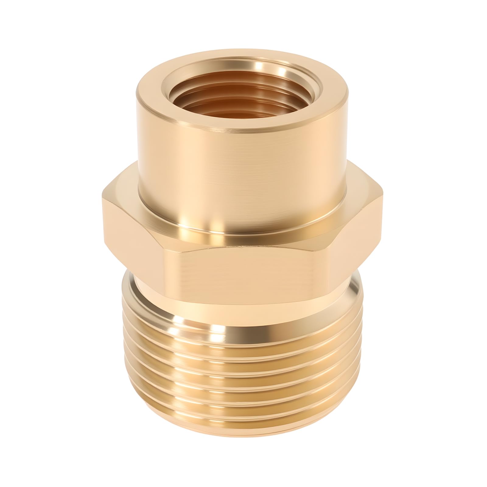 Be In Your Mind 1pc Pressure Washer Connector G1/4" Female to M22x1.5 Male Brass Adapter for Pressure Washer