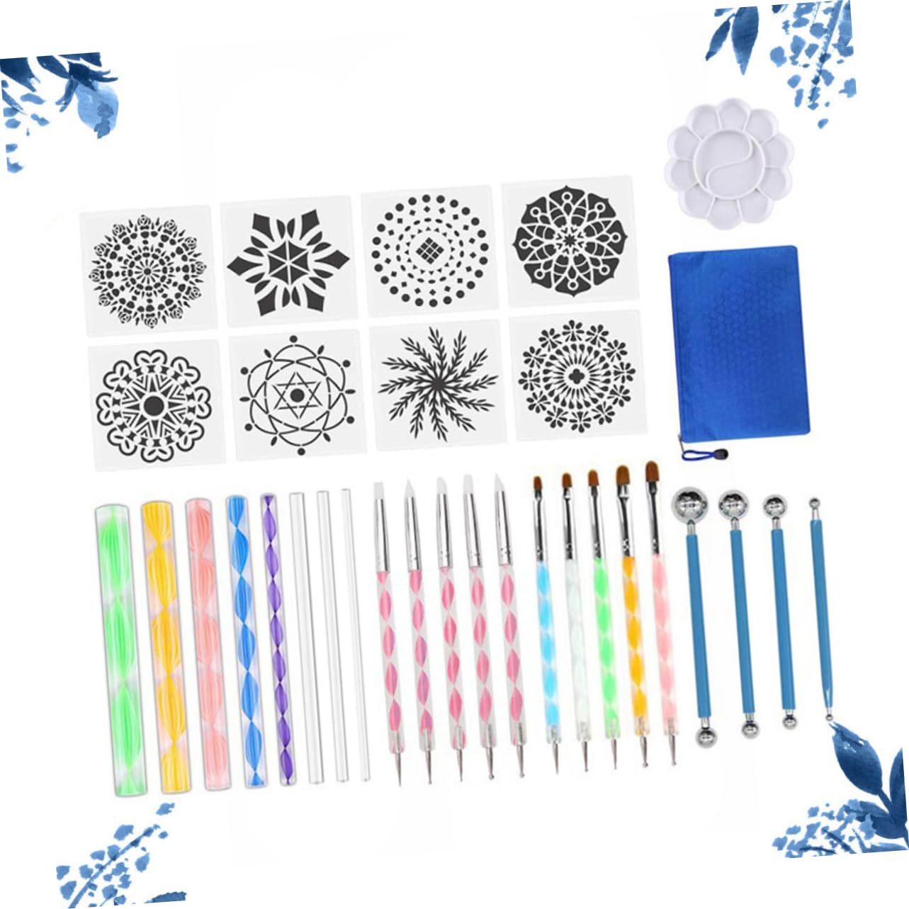 Operitacx Kit Outils pour Mandala Outils De Pointillage Peinture Dessin Argile Pinceau Céramique Kit De Création