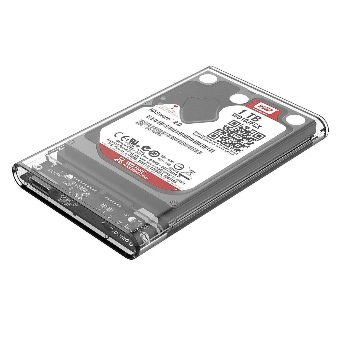 LOTA 2.5-Inch SSD SATA Case (Transparent), External Hard Drive Enclosure for SSD and HDD, Tool-Free Design, USB 3.0 High-Speed Data Transfer, Durable Build, Compatible with Windows and Mac Systems-image-13