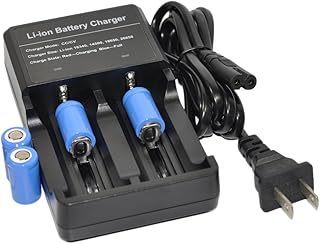 BTBAI 4X 14250 LS14250 1/2 AA Battery+Charger Universal Dual K120 Rechargeable 3.7V Li-ion for LED Flashlight Torch Headlamp top Flat