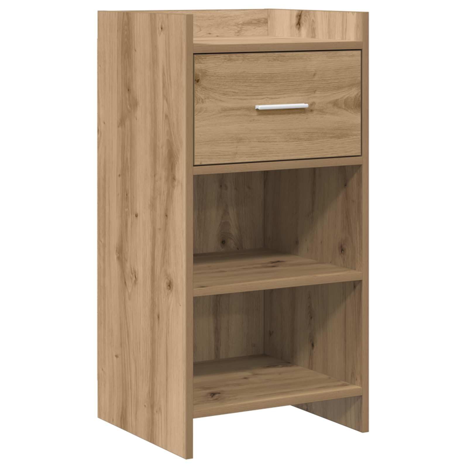 Générique Anrichte aus Holz, 40 x 36 x 80 cm | Regale und Schubladen, Griffe aus Metall, Aufbewahrung für Esszimmer, Wohnzimmer, Flur