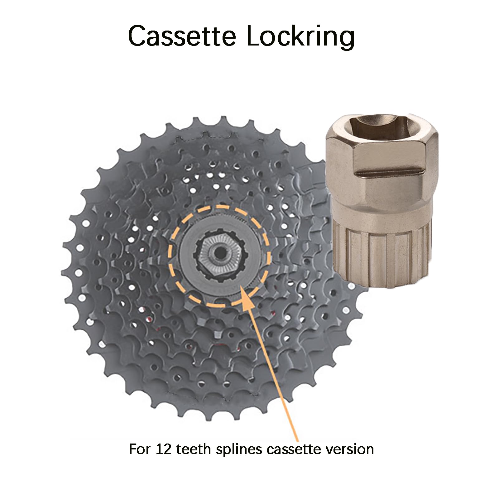 Outil De Démontage De Roue Libre Vélo – Fouet à Chaîne Pour Cassette Pignon – Neuf
