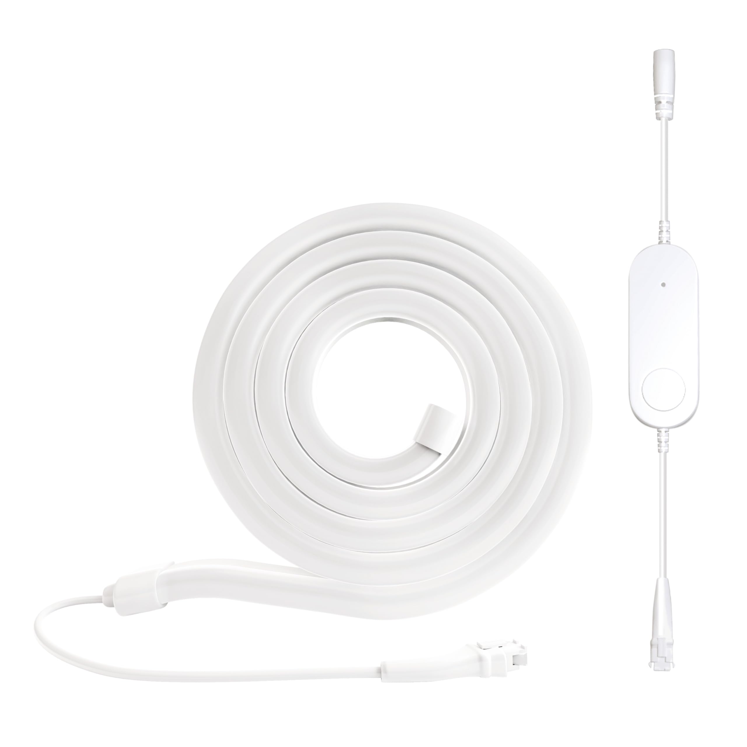EMOS - Smart RGBIC Neon Strip, 3 m - Illuminazione da parete Wi-Fi con 16+ milioni di colori, dimmerabile - Strisce LED in silicone - Illuminazione per ambienti interni e feste - Include 1,6 cavi e