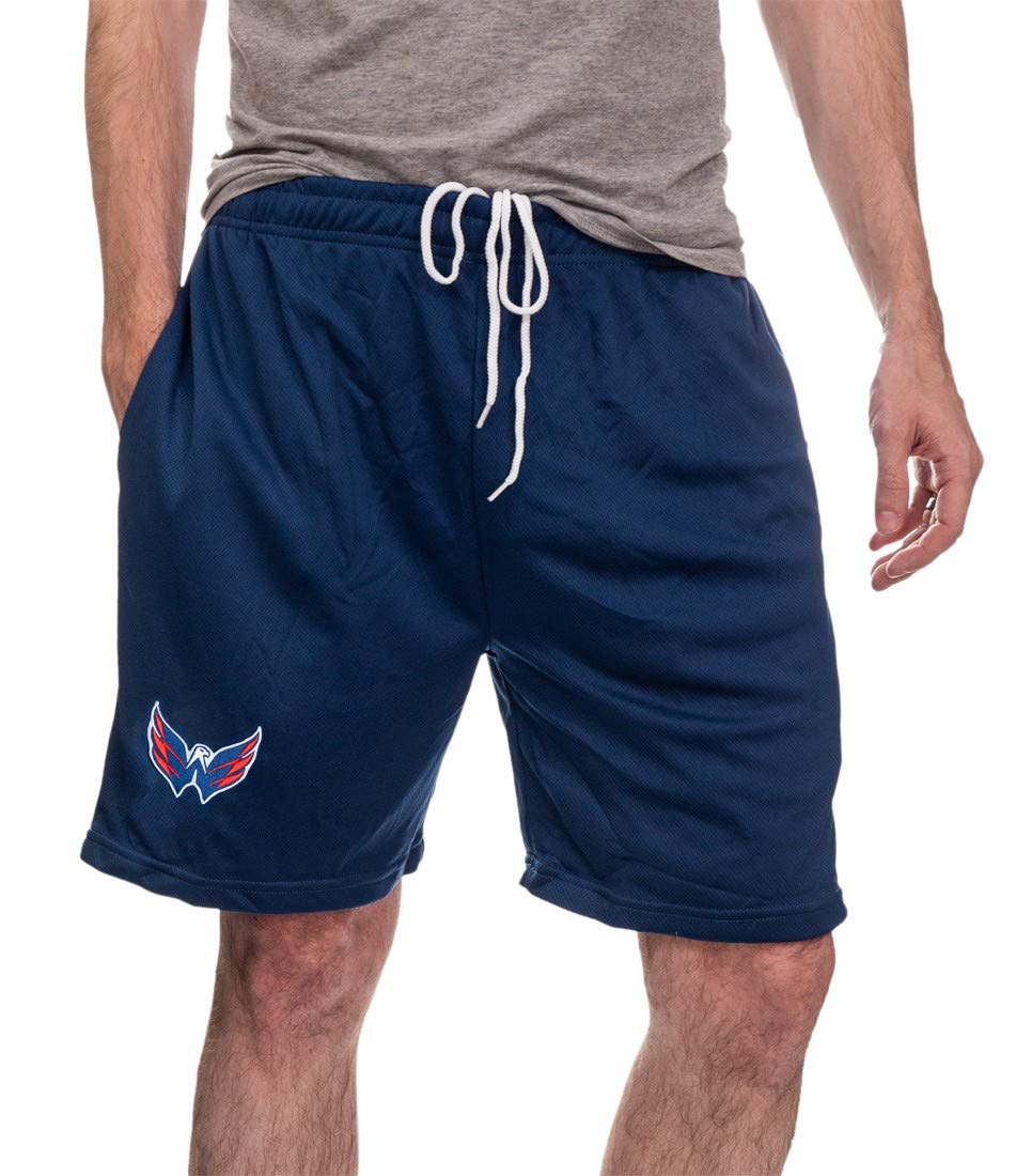 CalhounNHL Men's Team Logo Air Mesh Shorts