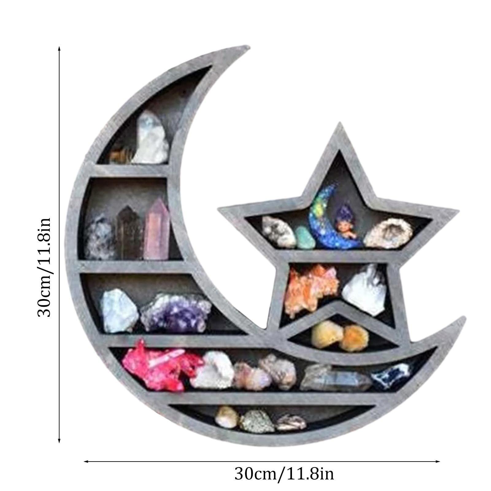 Présentoir Boule De Cristal – Base Lune Ou étoile En Résine – Pour Décoration Bureau, Mariage, Collection